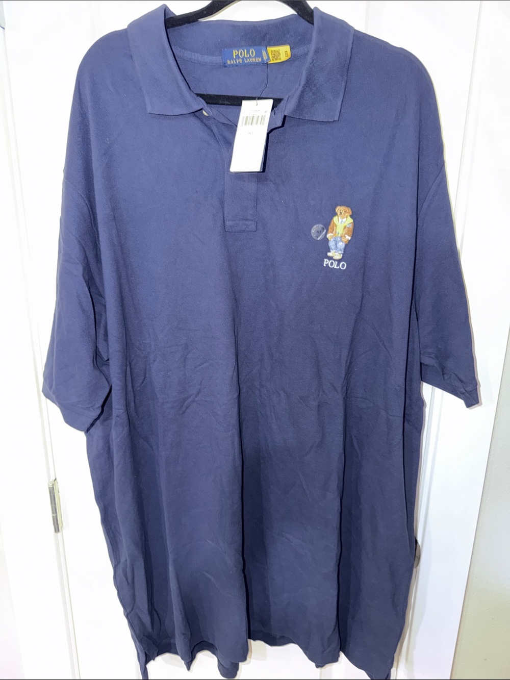 Polo by Ralph Lauren Navy Polo with Bear Embroidery